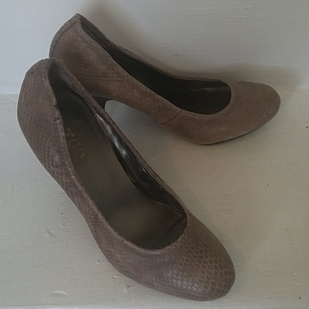 Faux Snakeskin heels